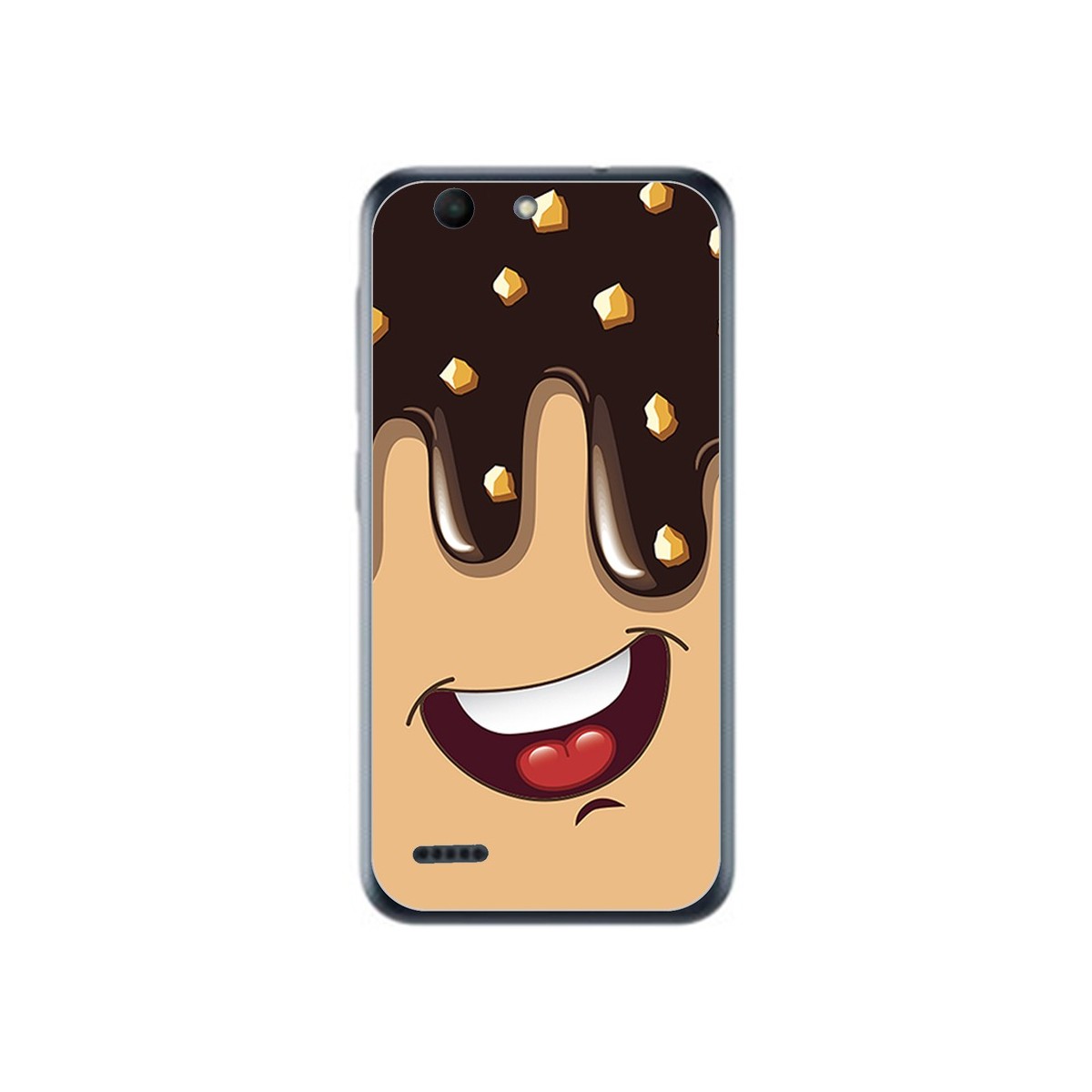 Funda Gel Tpu para Vodafone Smart E8 Diseño Helado Chocolate Dibujos