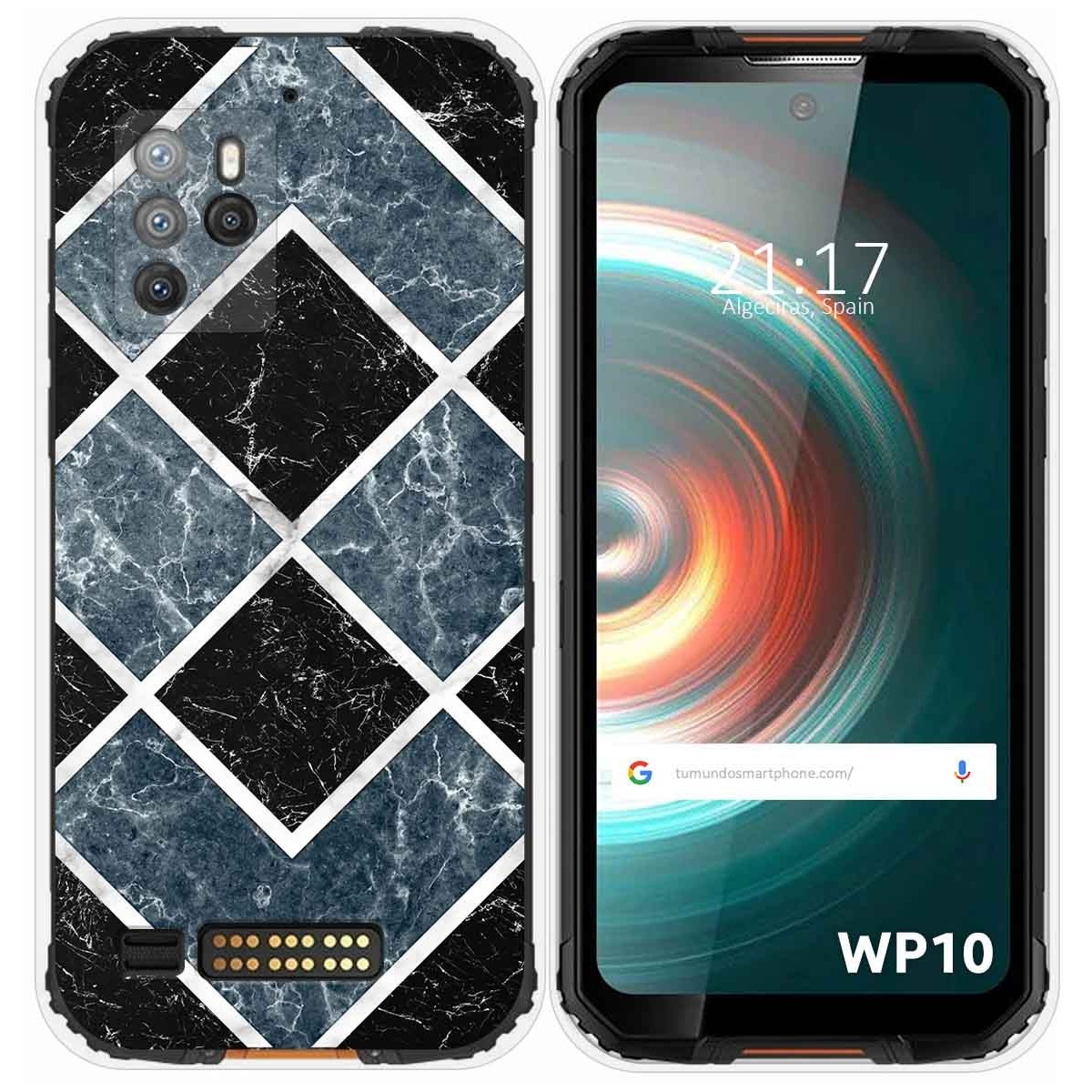 Funda Silicona para Oukitel WP10 diseño Mármol 06 Dibujos
