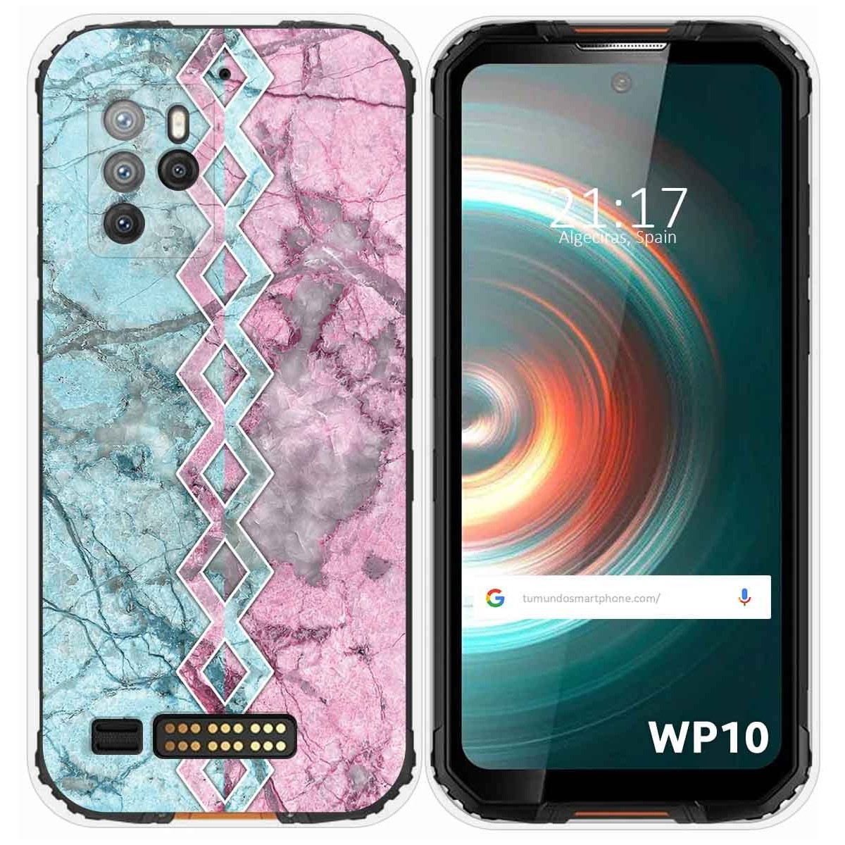 Funda Silicona para Oukitel WP10 diseño Mármol 08 Dibujos