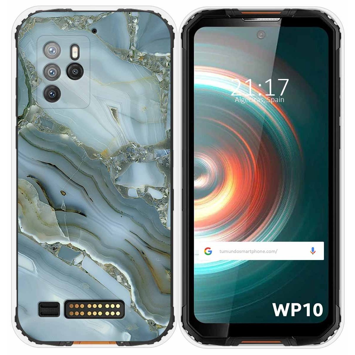 Funda Silicona para Oukitel WP10 diseño Mármol 09 Dibujos