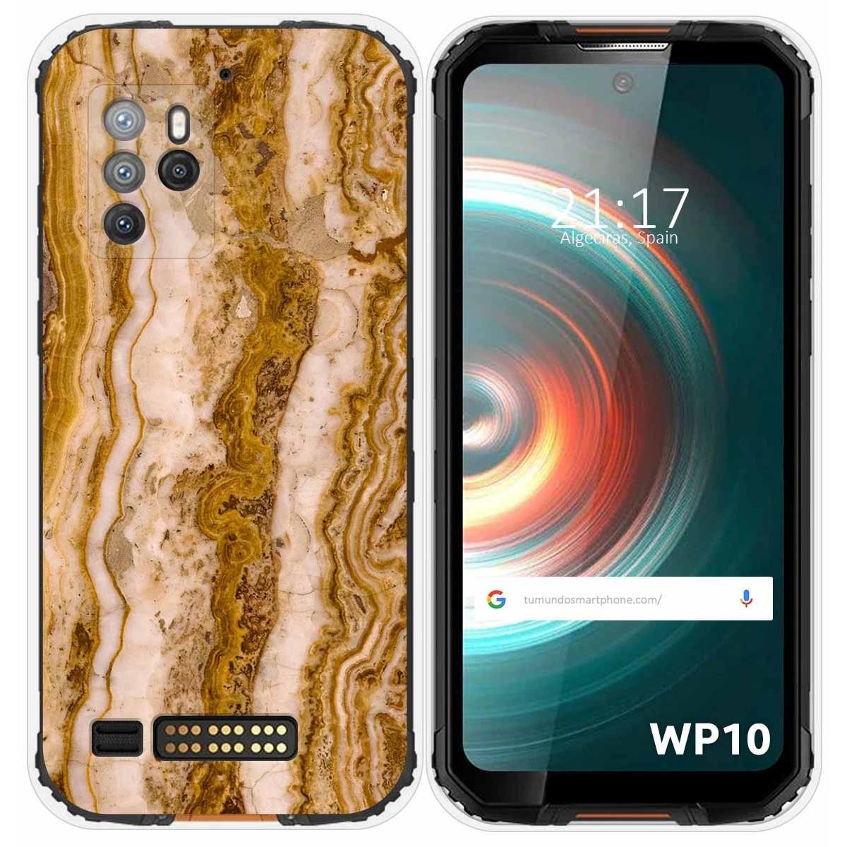 Funda Silicona para Oukitel WP10 diseño Mármol 10 Dibujos