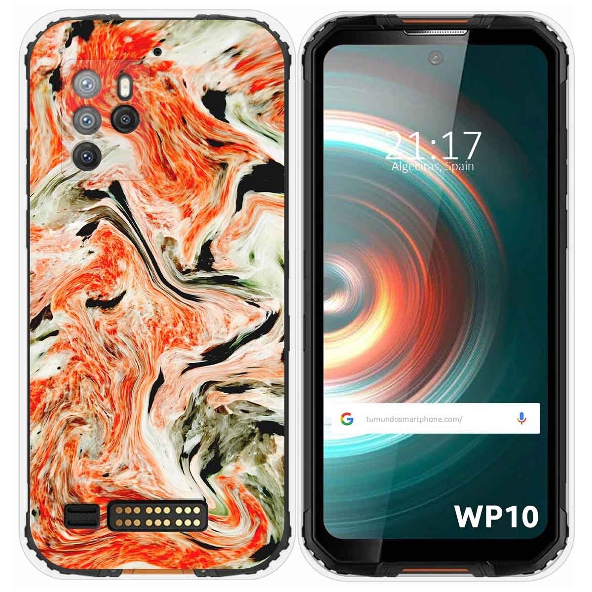 Funda Silicona para Oukitel WP10 diseño Mármol 12 Dibujos