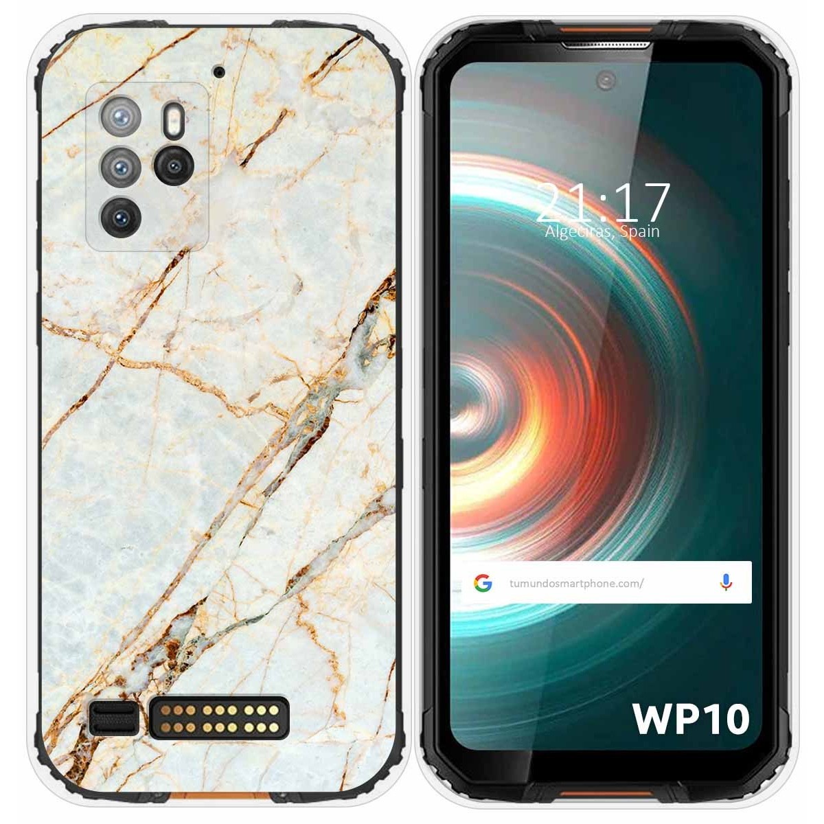 Funda Silicona para Oukitel WP10 diseño Mármol 13 Dibujos