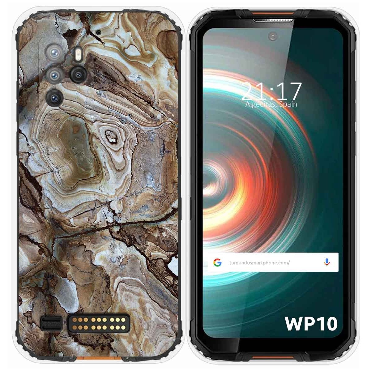 Funda Silicona para Oukitel WP10 diseño Mármol 14 Dibujos