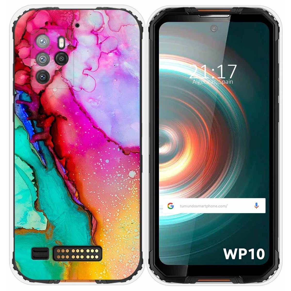 Funda Silicona para Oukitel WP10 diseño Mármol 15 Dibujos