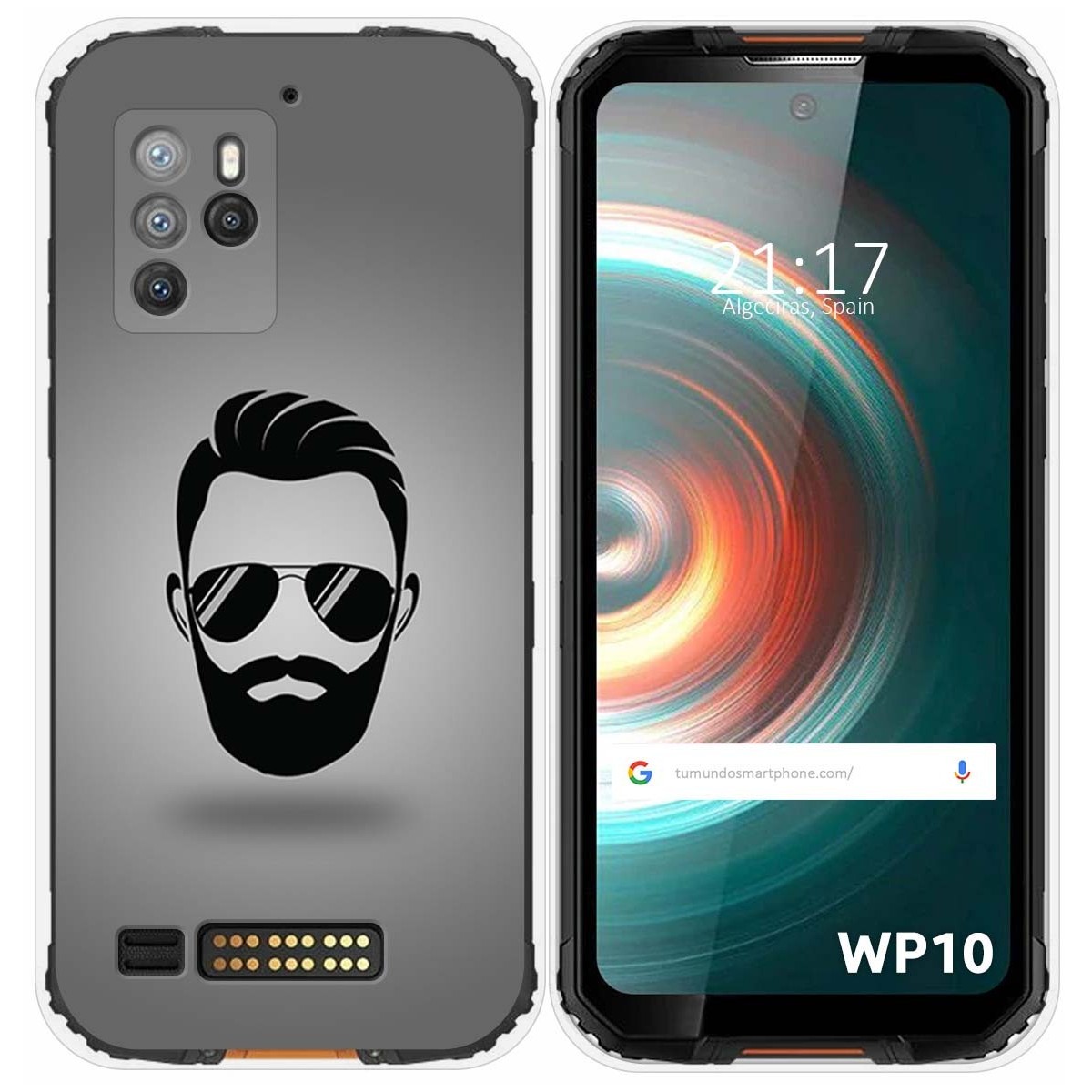 Funda Silicona para Oukitel WP10 diseño Barba Dibujos