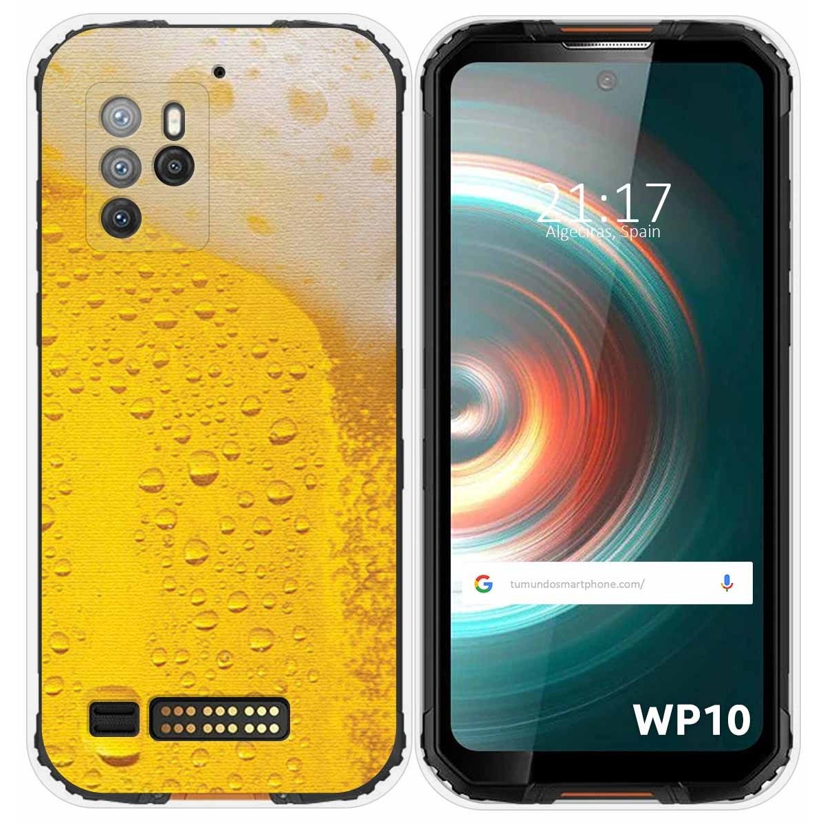 Funda Silicona para Oukitel WP10 diseño Cerveza Dibujos