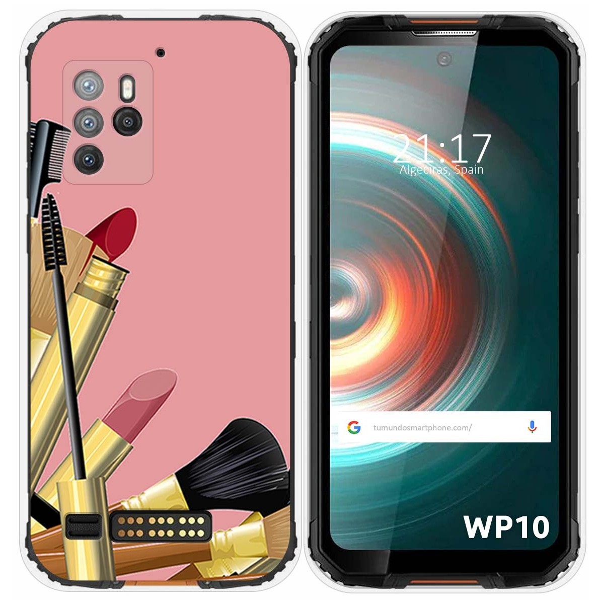 Funda Silicona para Oukitel WP10 diseño Brochas Dibujos
