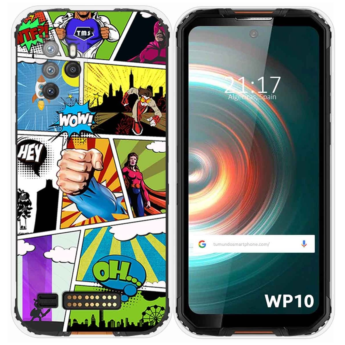 Funda Silicona para Oukitel WP10 diseño Comic Dibujos