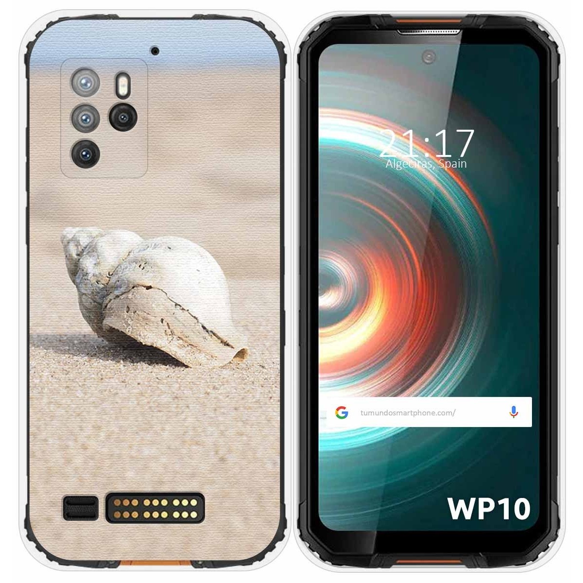 Funda Silicona para Oukitel WP10 diseño Concha Dibujos