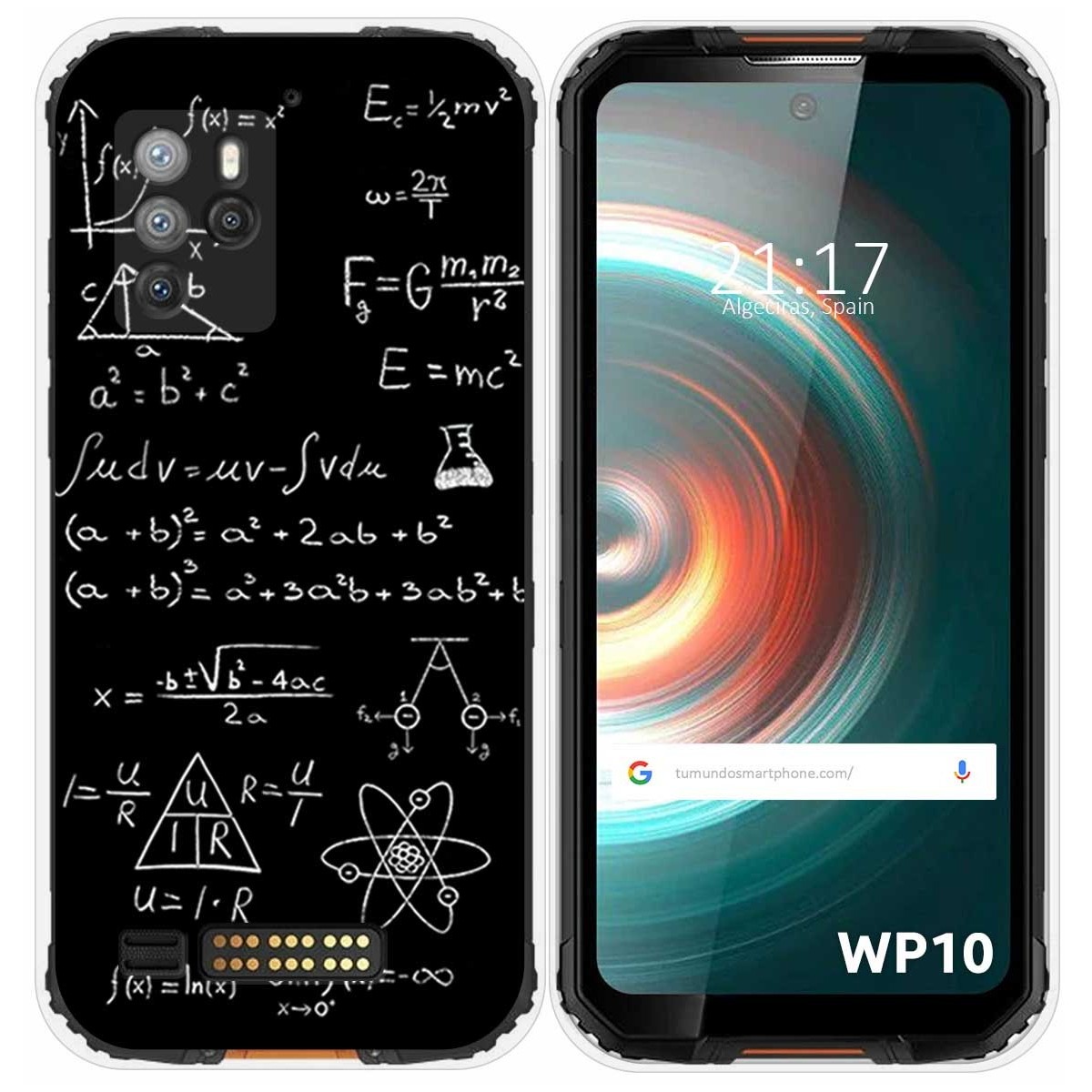 Funda Silicona para Oukitel WP10 diseño Formulas Dibujos