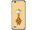 Funda Gel Tpu para Vodafone Smart E8 Diseño Jirafa Dibujos