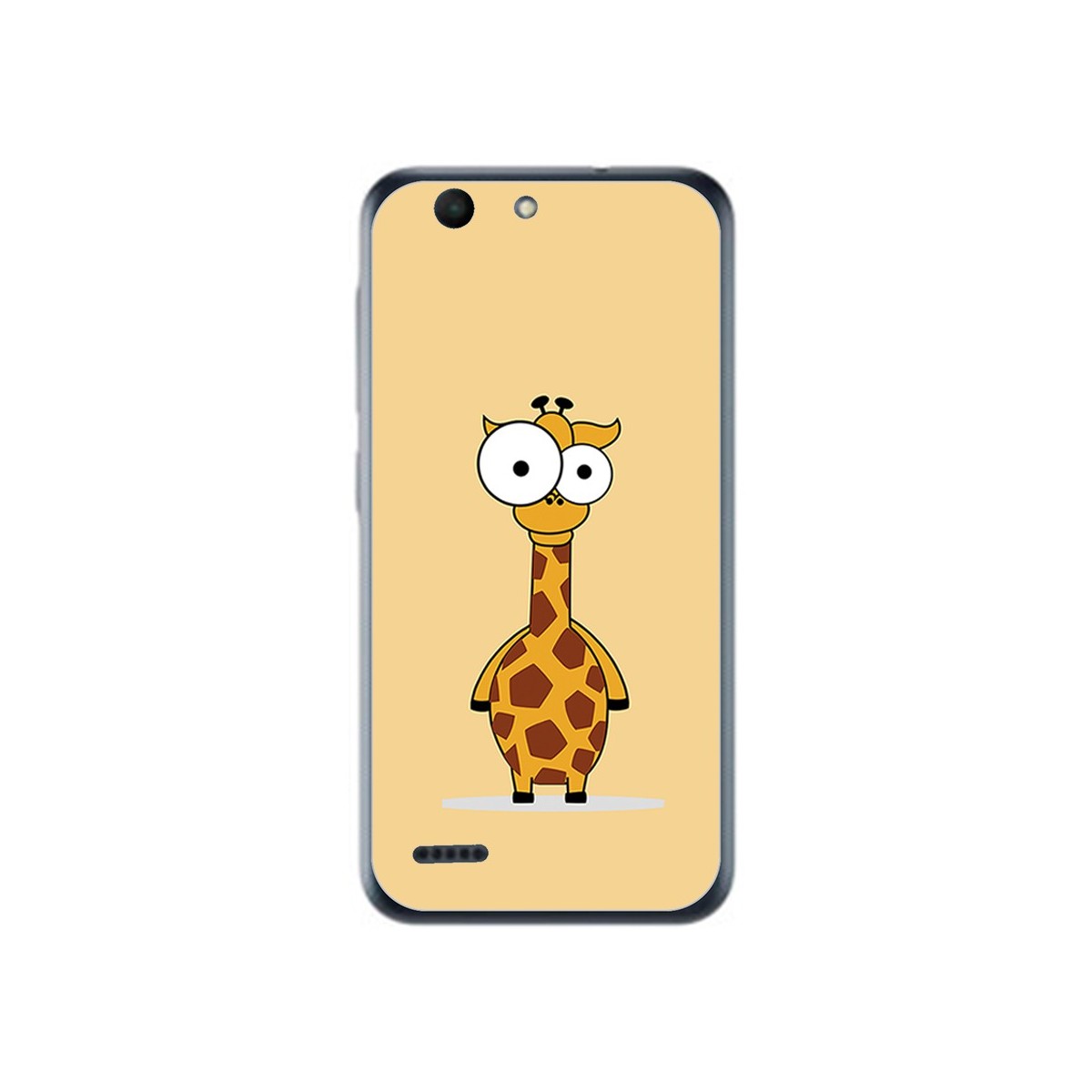 Funda Gel Tpu para Vodafone Smart E8 Diseño Jirafa Dibujos
