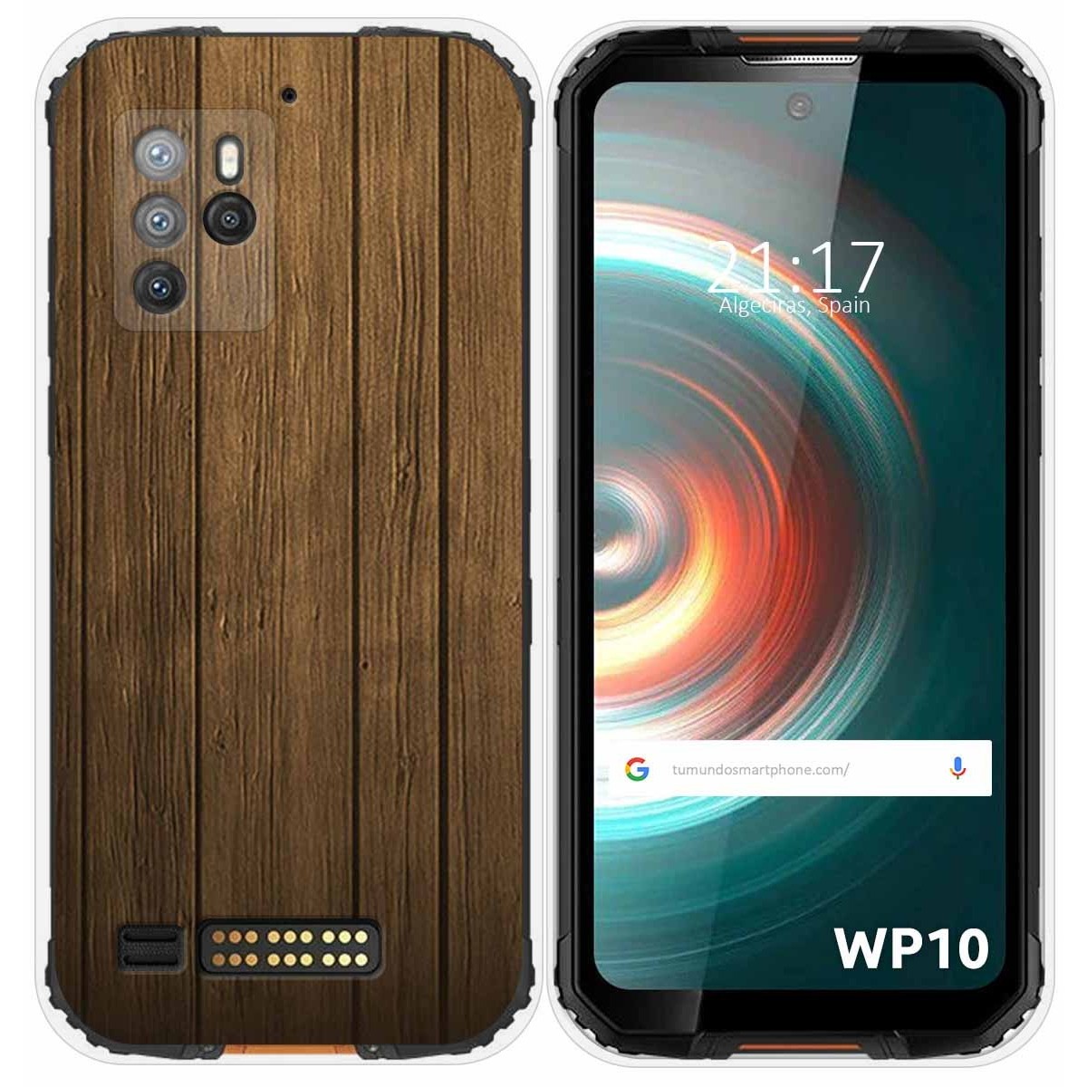 Funda Silicona para Oukitel WP10 diseño Madera Dibujos