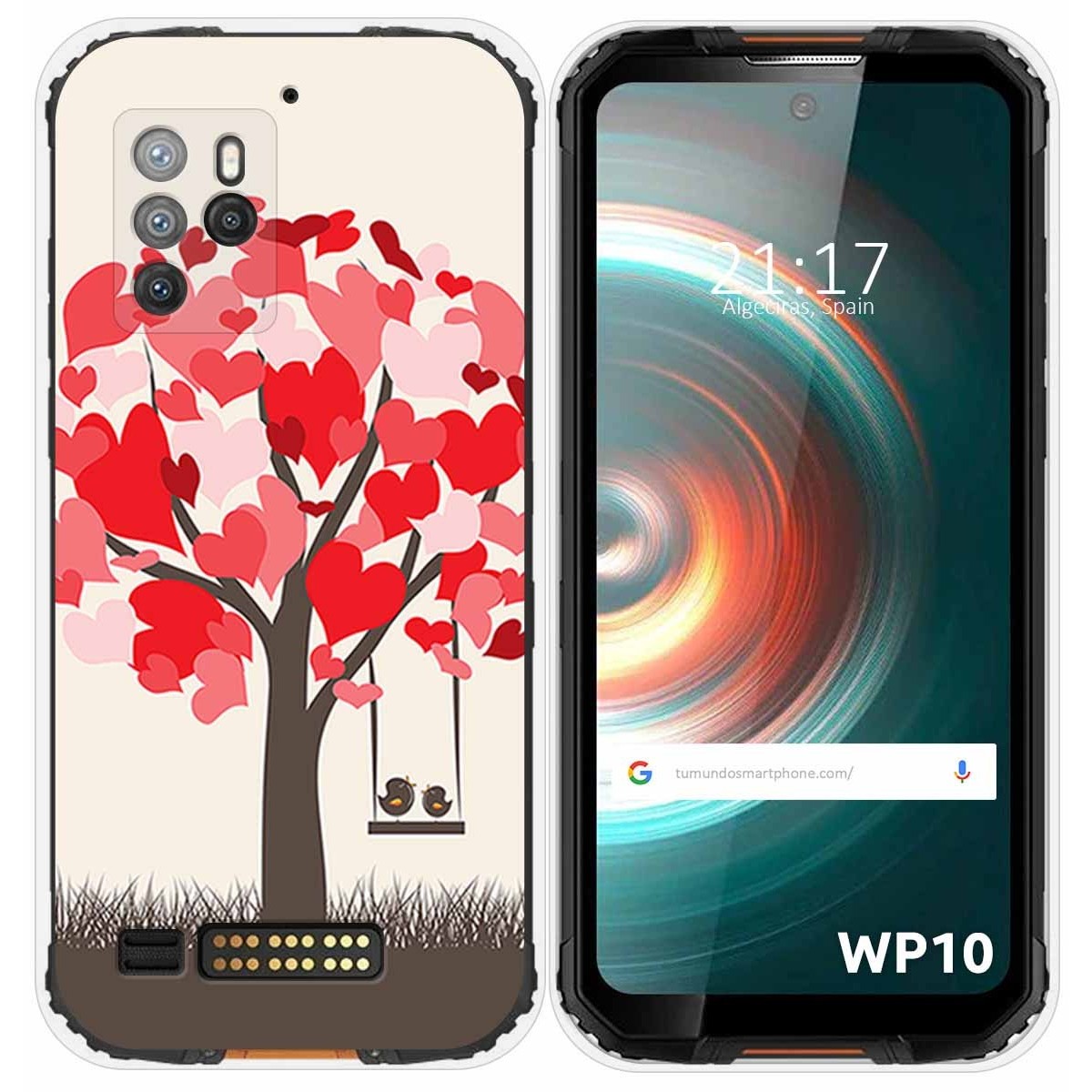 Funda Silicona para Oukitel WP10 diseño Pajaritos Dibujos