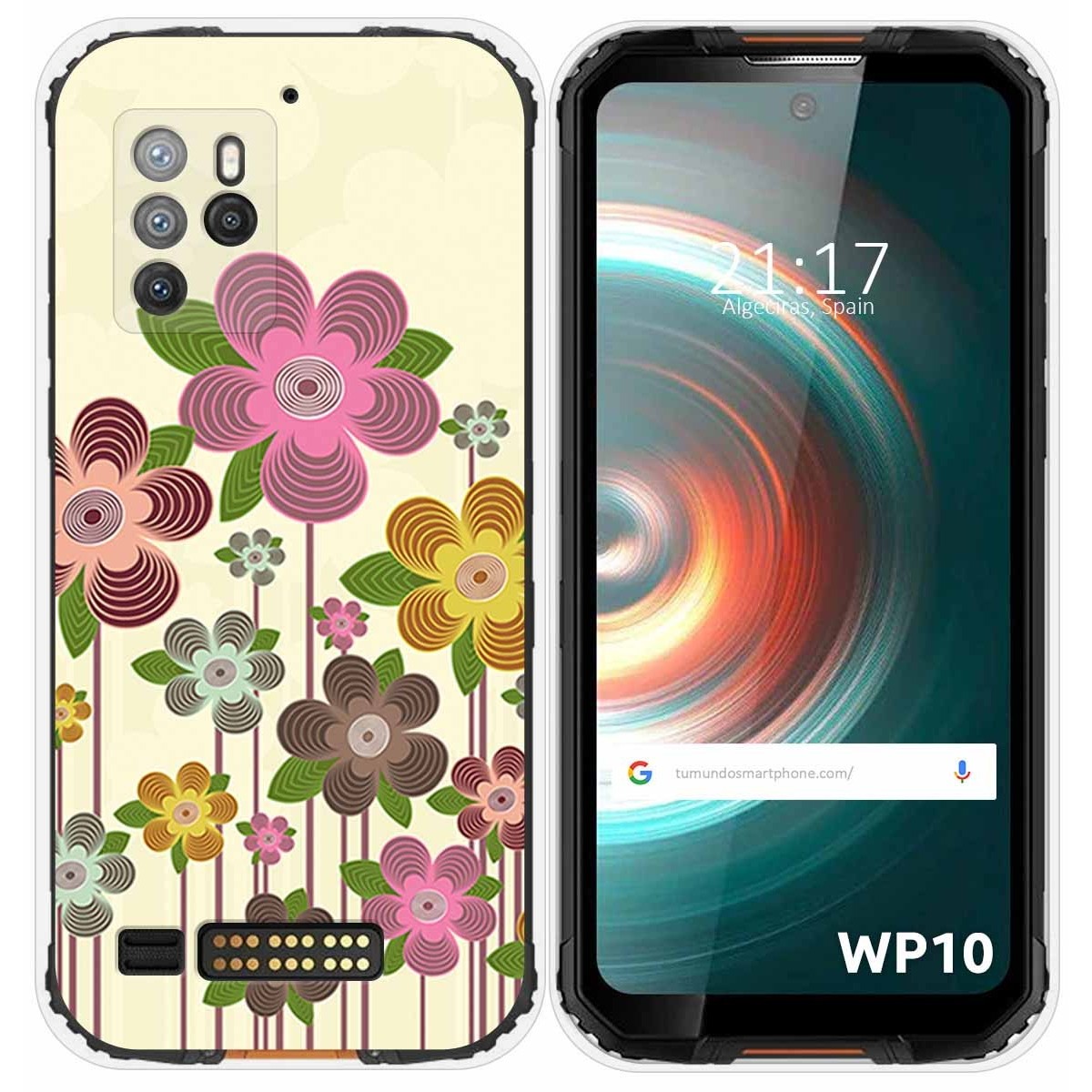 Funda Silicona para Oukitel WP10 diseño Primavera En Flor Dibujos