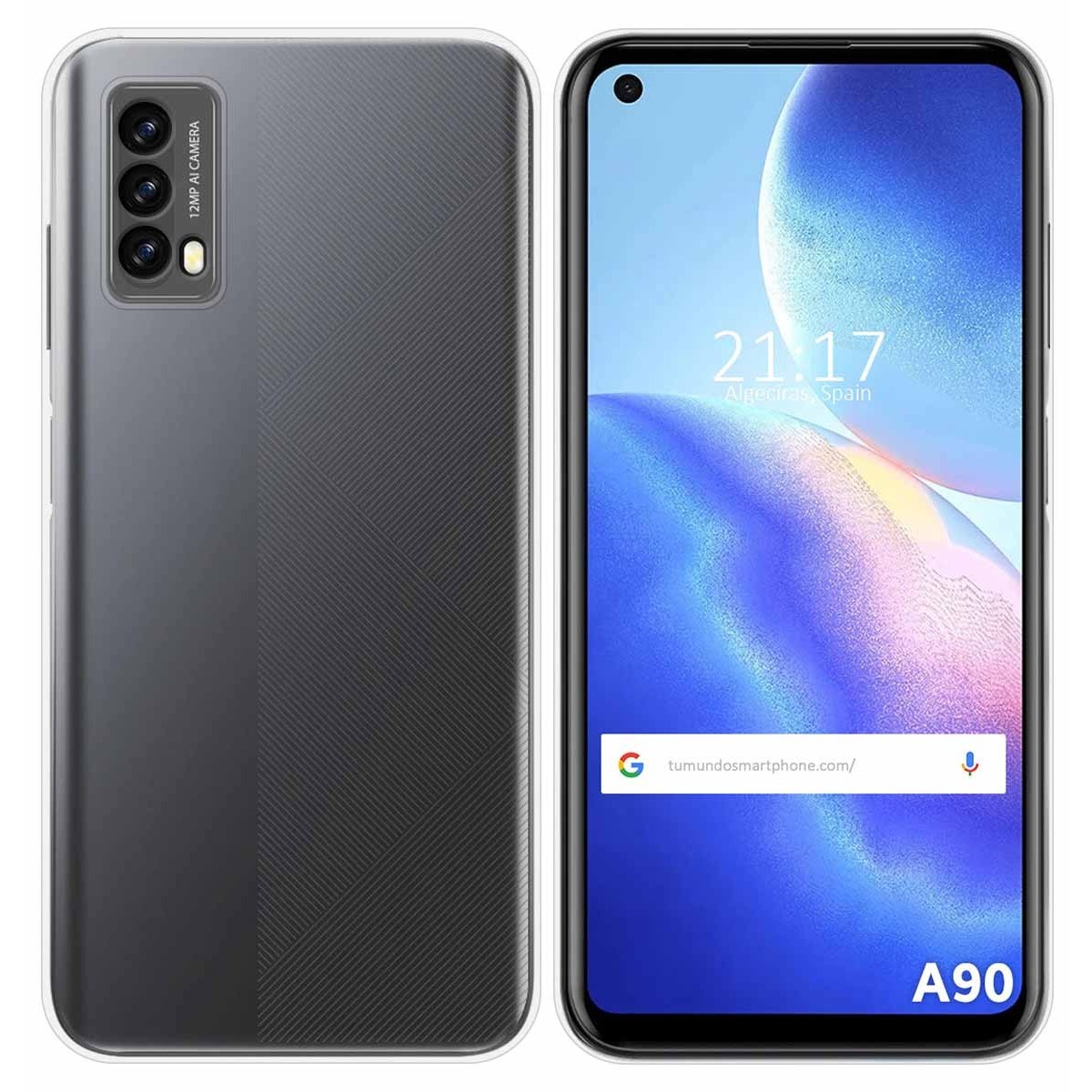 Funda Silicona Gel TPU Transparente para Blackview A90