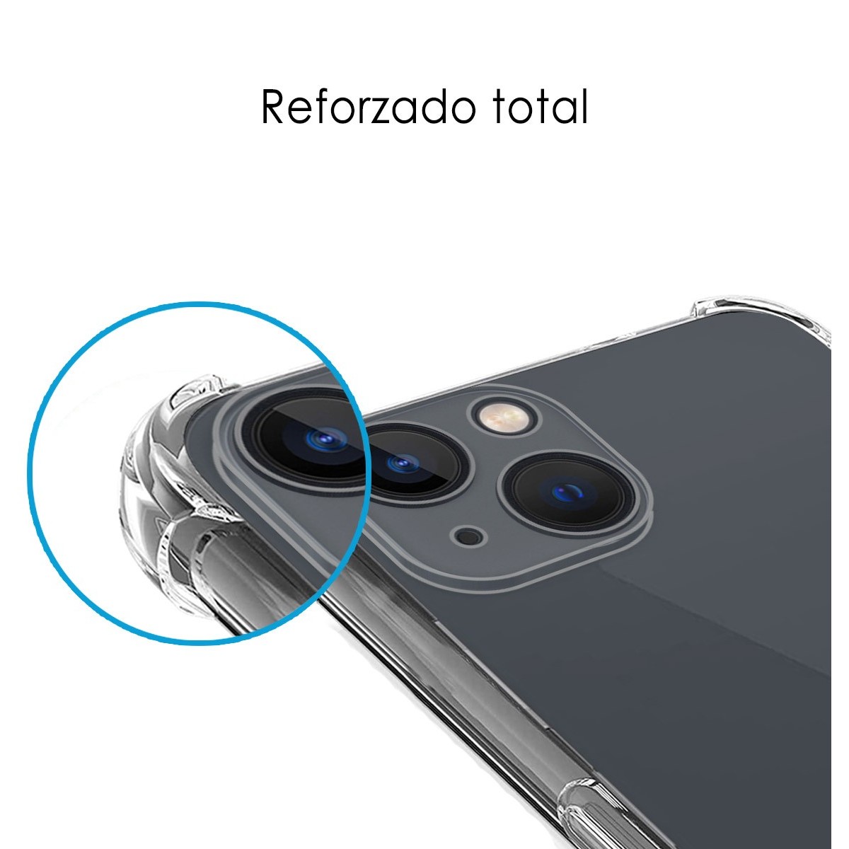 Funda Silicona Antigolpes Transparente complatible con Iphone 13 (6.1)