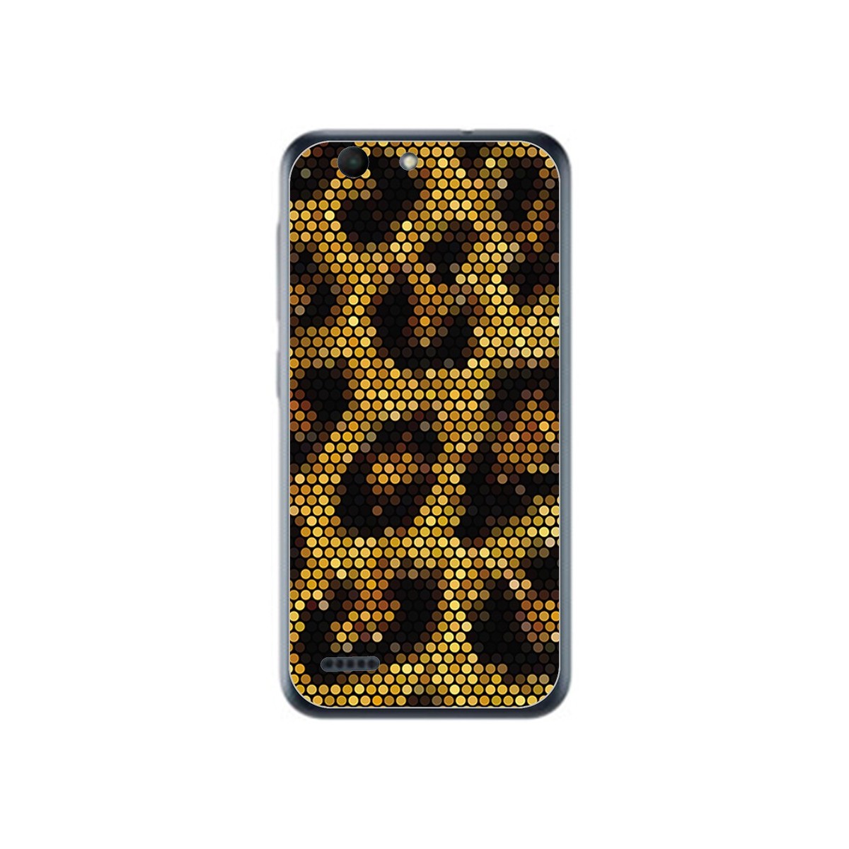 Funda Gel Tpu para Vodafone Smart E8 Diseño Leopardo Dibujos