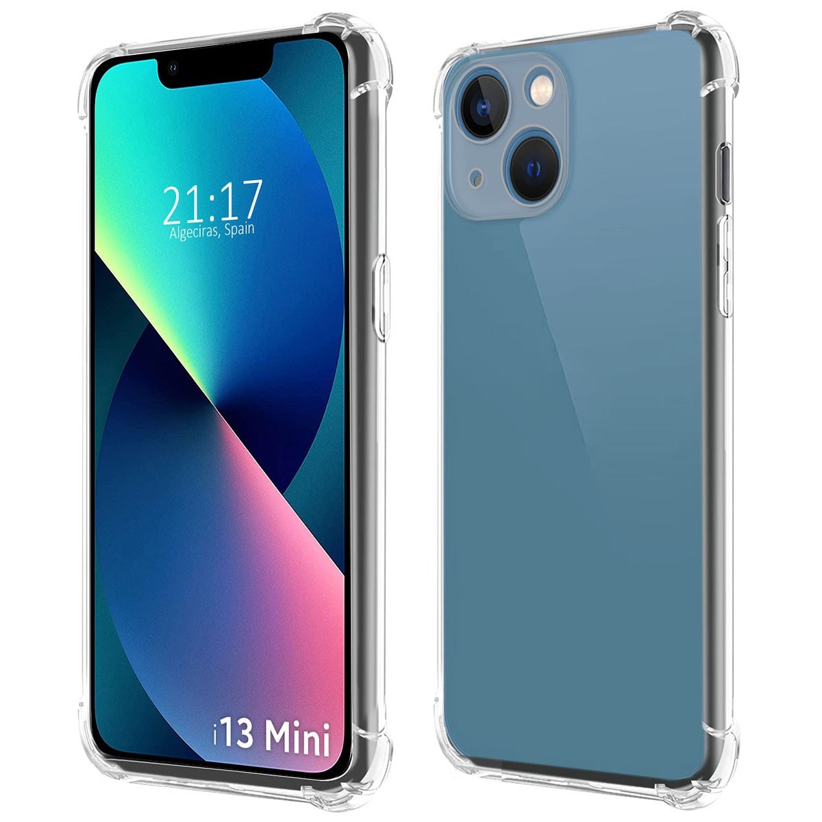 Funda Silicona Antigolpes Transparente compatible con Iphone 13 Mini (5.4)