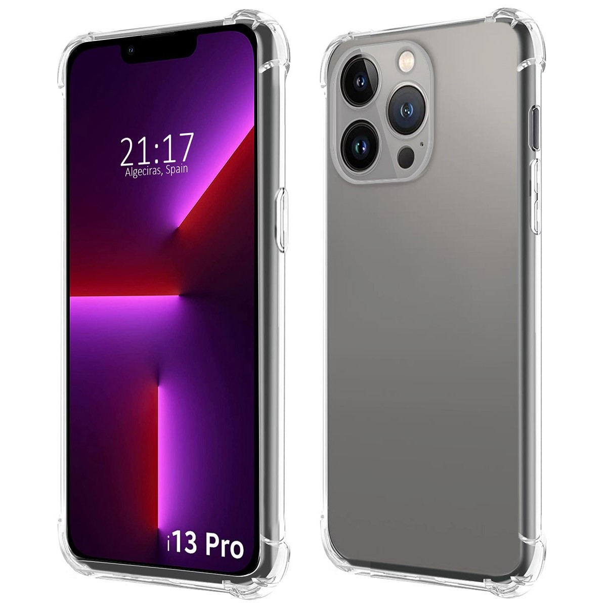 Funda Silicona Antigolpes Transparente compatible con Iphone 13 Pro (6.1)