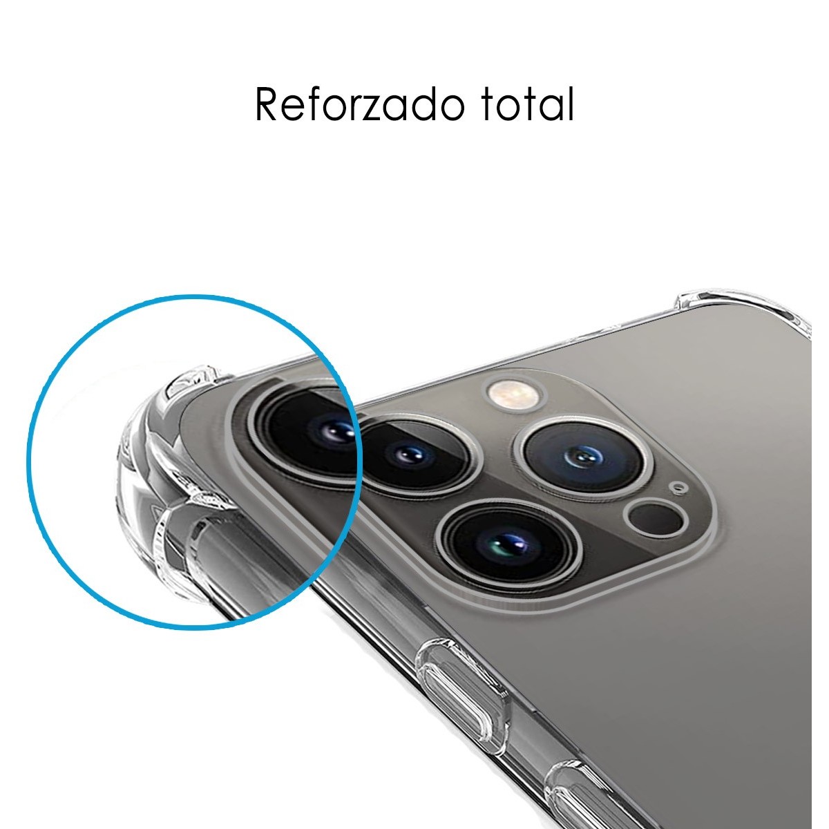 Funda Silicona Antigolpes Transparente compatible con Iphone 13 Pro (6.1)