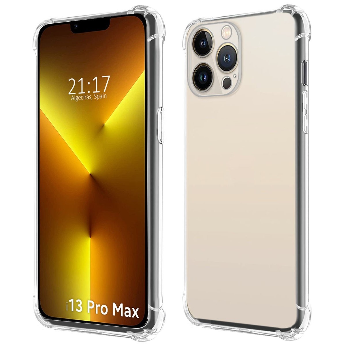 Funda Silicona Antigolpes Transparente compatible con Iphone 13 Pro Max (6.7)