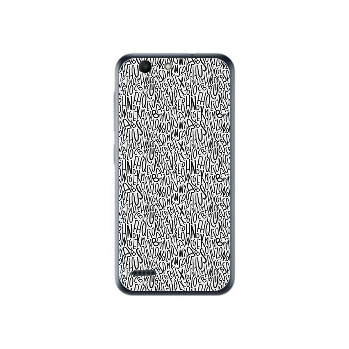 Funda Gel Tpu para Vodafone Smart E8 Diseño Letras Dibujos