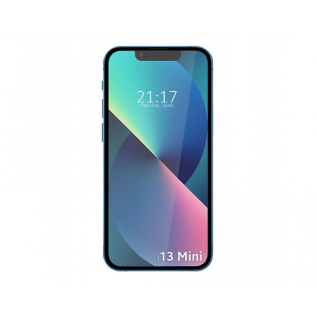 Protector Cristal Templado Completo 5D Full Glue Negro compatible con Iphone 13 Mini (5.4) Vidrio