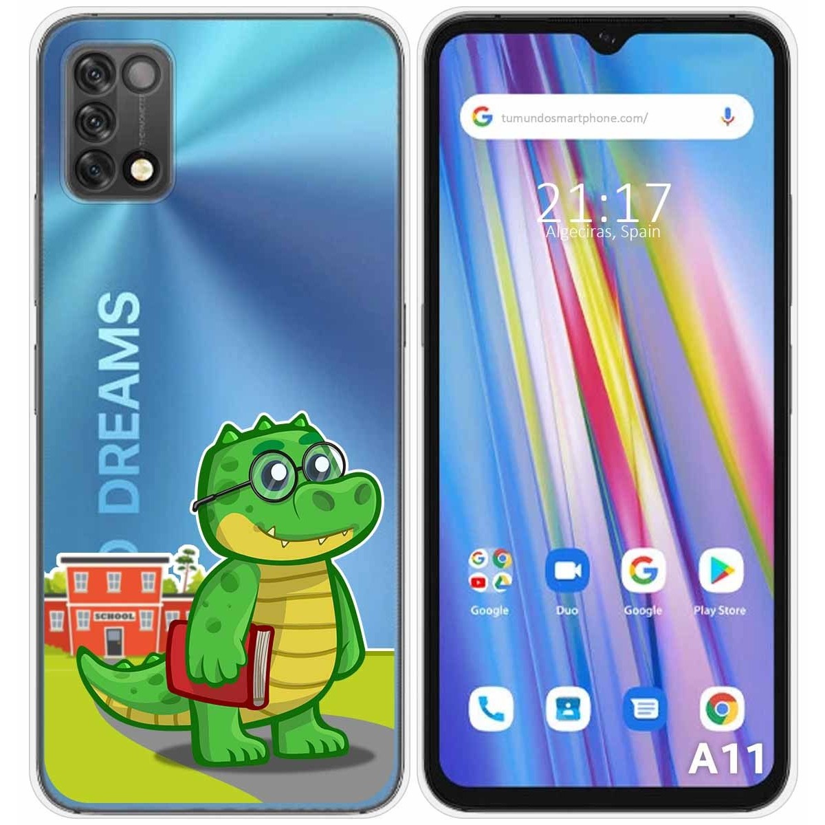Funda Silicona Transparente para Umidigi A11 diseño Coco Dibujos