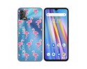 Funda Silicona Transparente para Umidigi A11 diseño Flamenco Dibujos