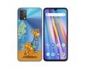 Funda Silicona Transparente para Umidigi A11 diseño Jirafa Dibujos