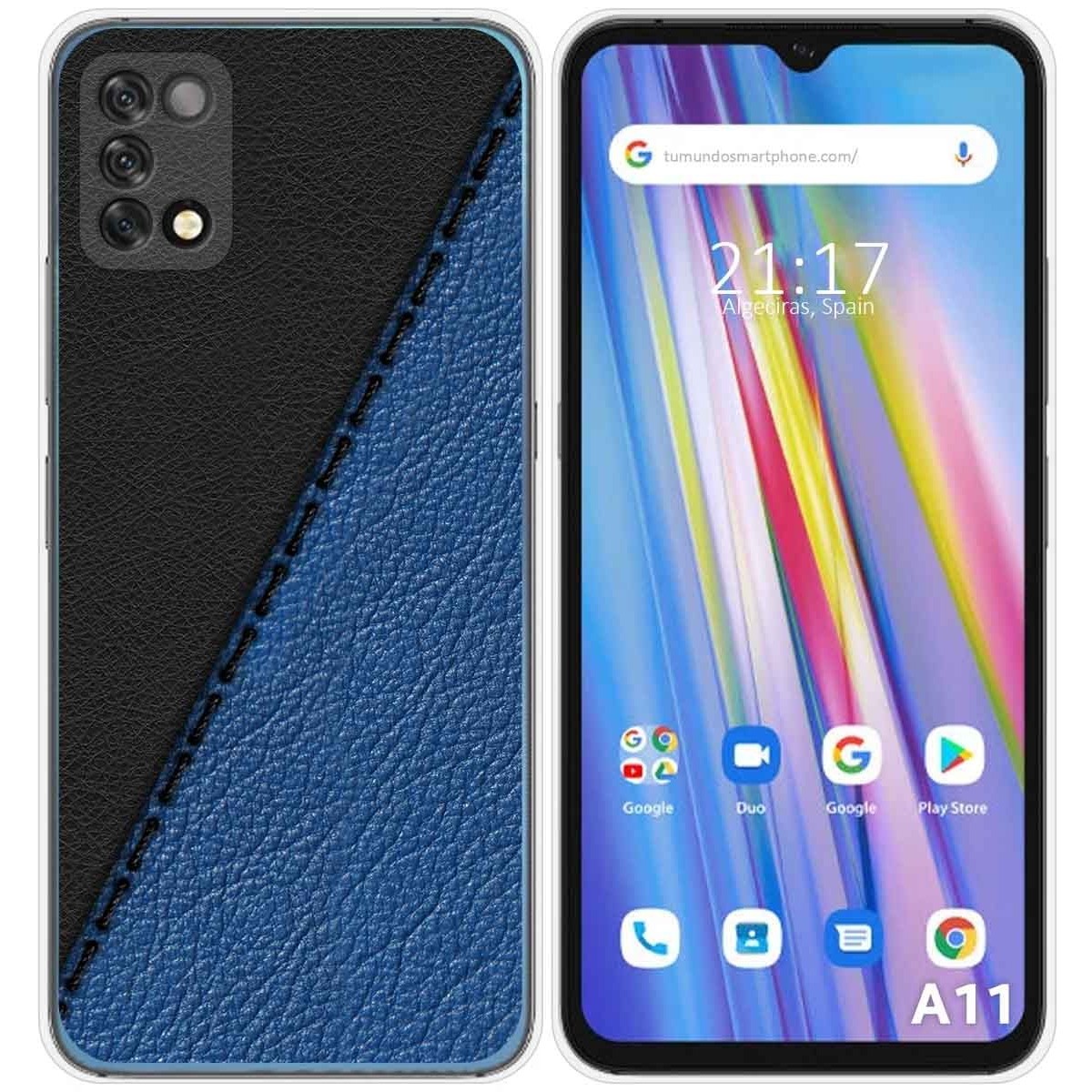 Funda Silicona para Umidigi A11 diseño Cuero 02 Dibujos