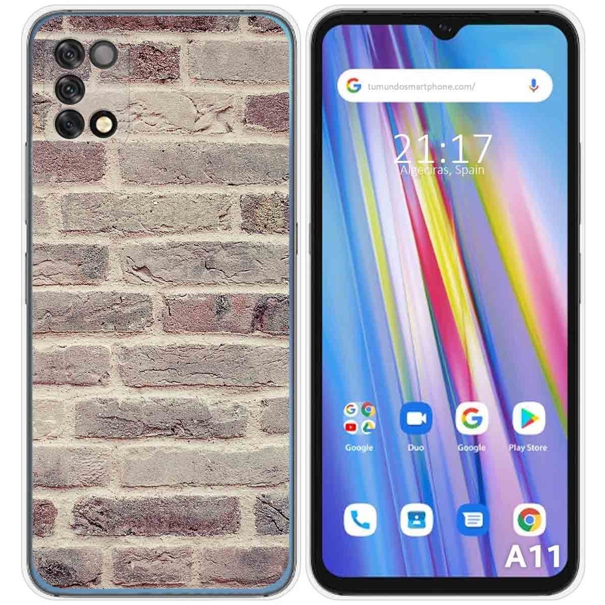 Funda Silicona para Umidigi A11 diseño Ladrillo 01 Dibujos