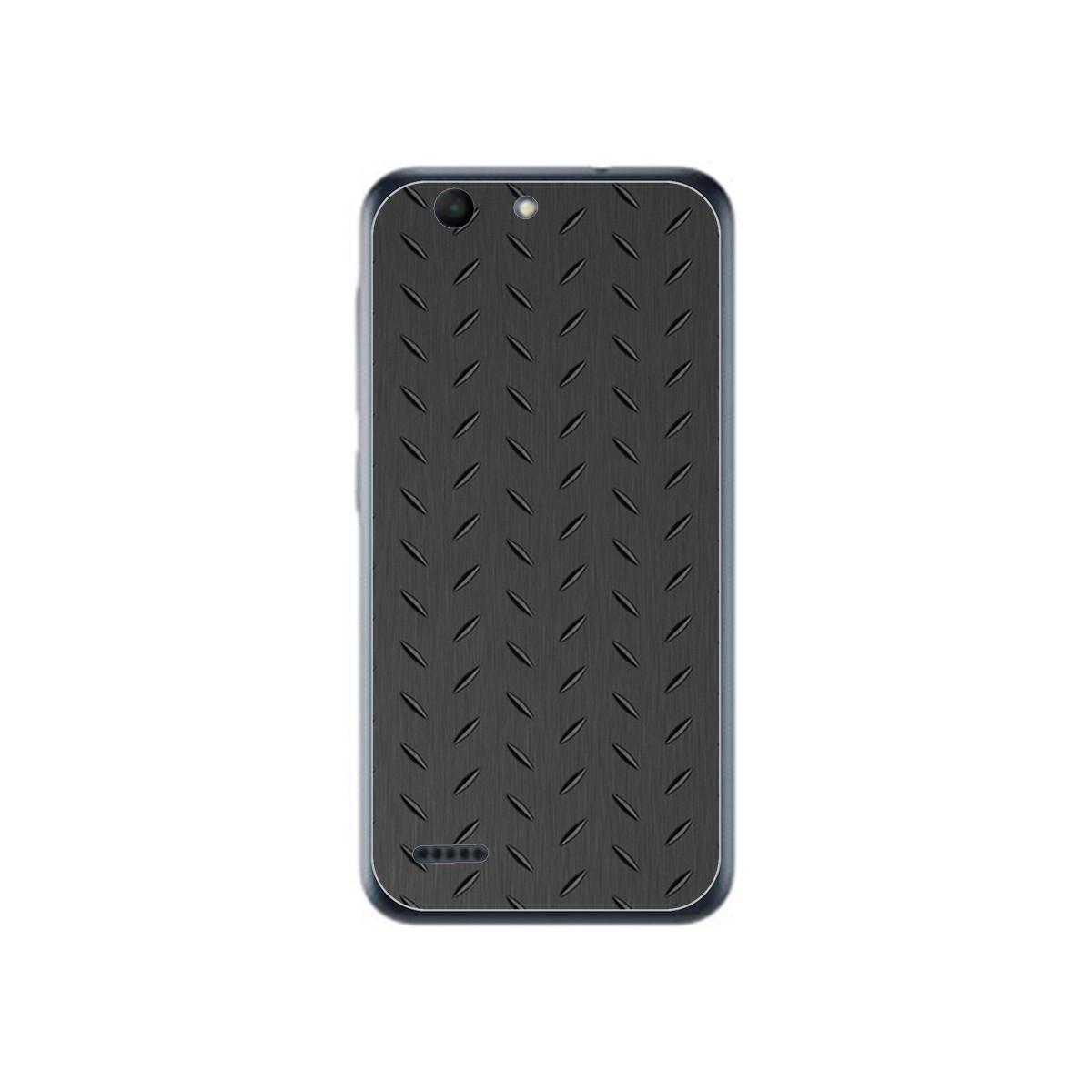 Funda Gel Tpu para Vodafone Smart E8 Diseño Metal Dibujos