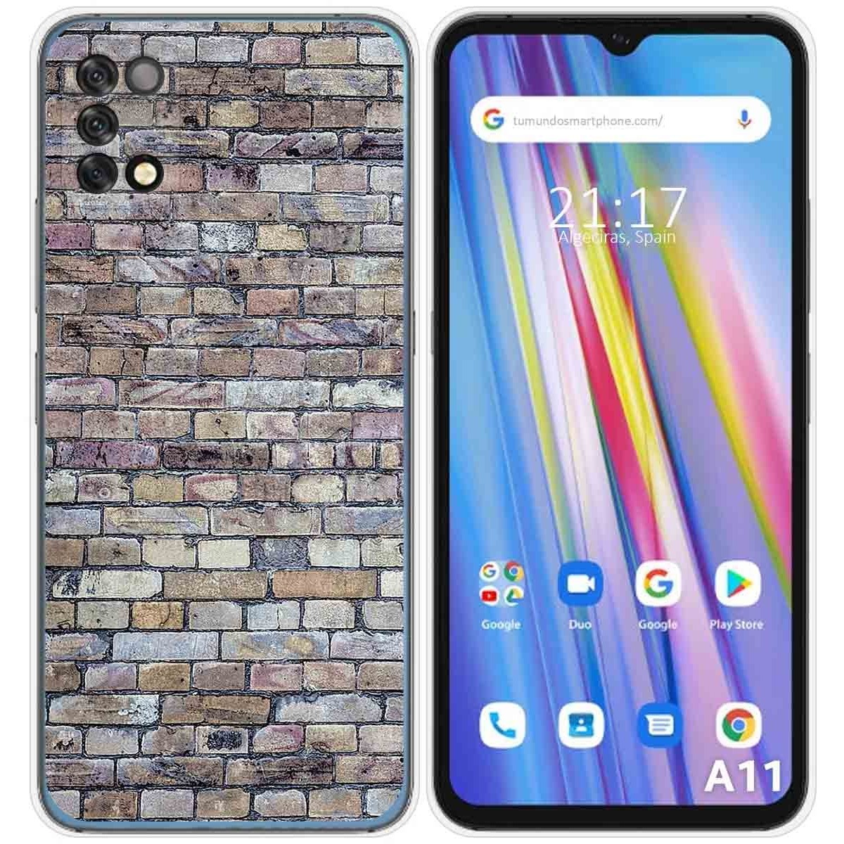 Funda Silicona para Umidigi A11 diseño Ladrillo 02 Dibujos