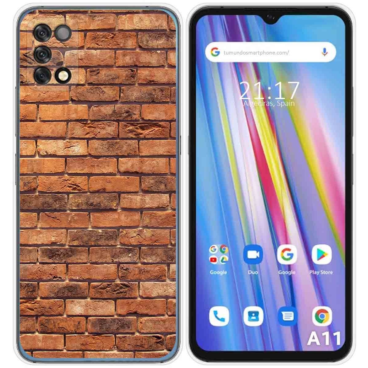 Funda Silicona para Umidigi A11 diseño Ladrillo 04 Dibujos