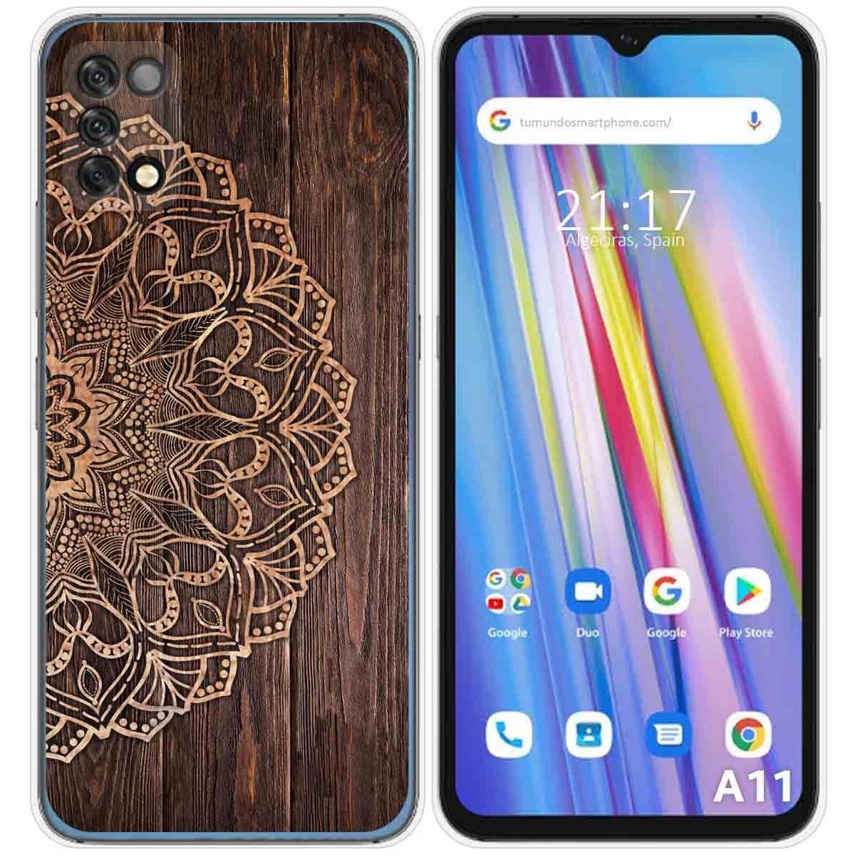Funda Silicona para Umidigi A11 diseño Madera 06 Dibujos