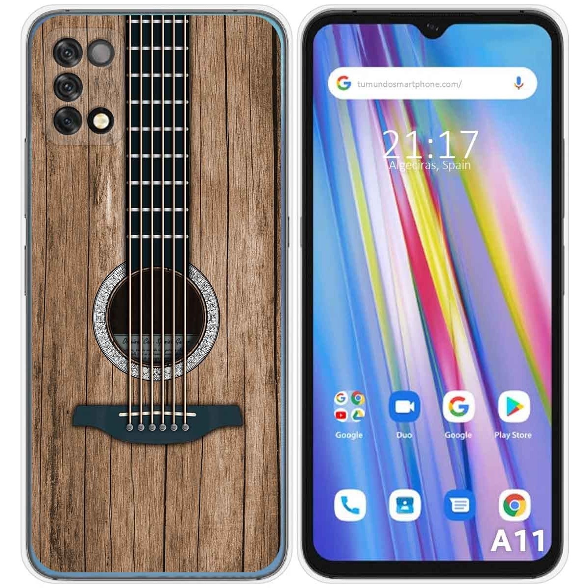 Funda Silicona para Umidigi A11 diseño Madera 11 Dibujos