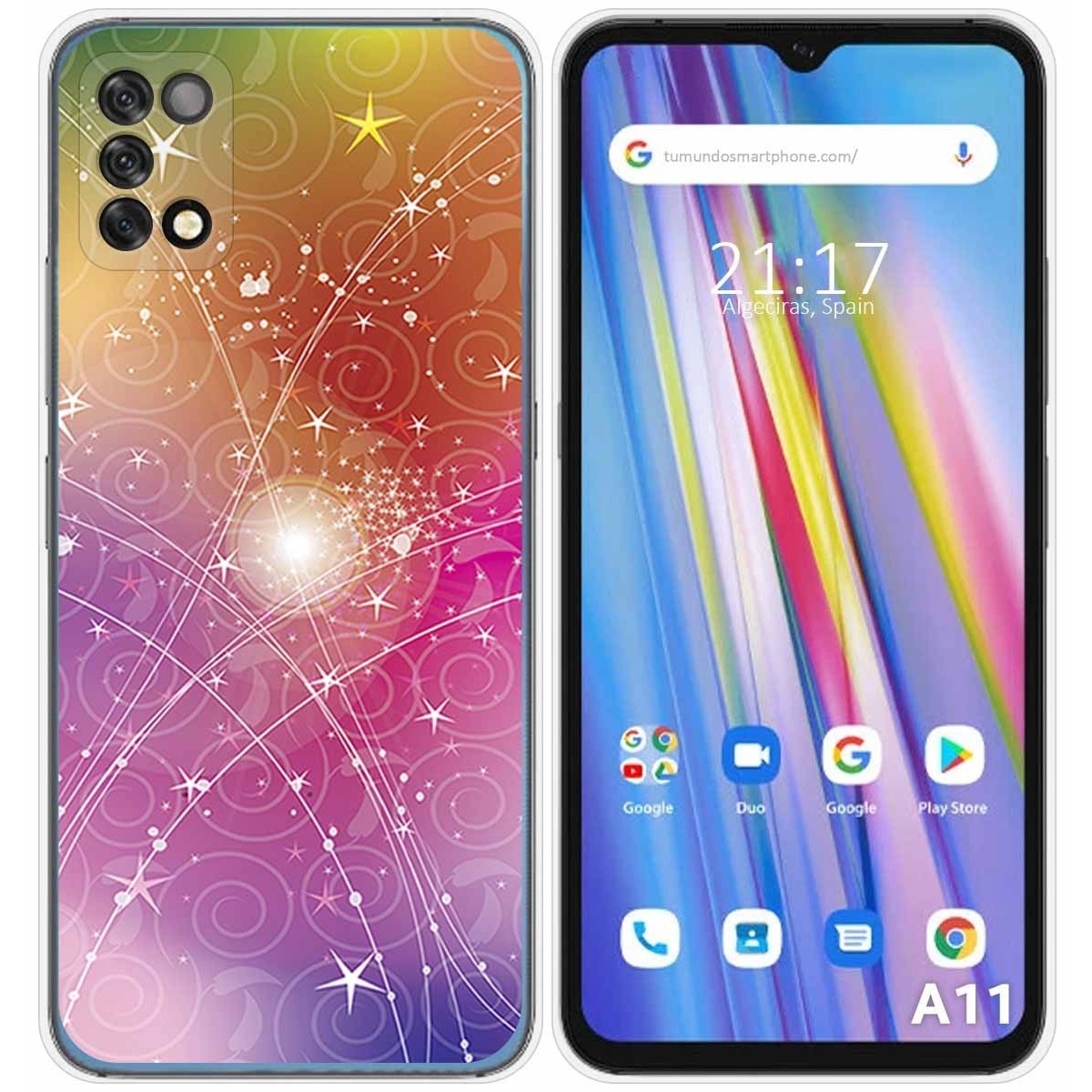 Funda Silicona para Umidigi A11 diseño Abstracto Dibujos