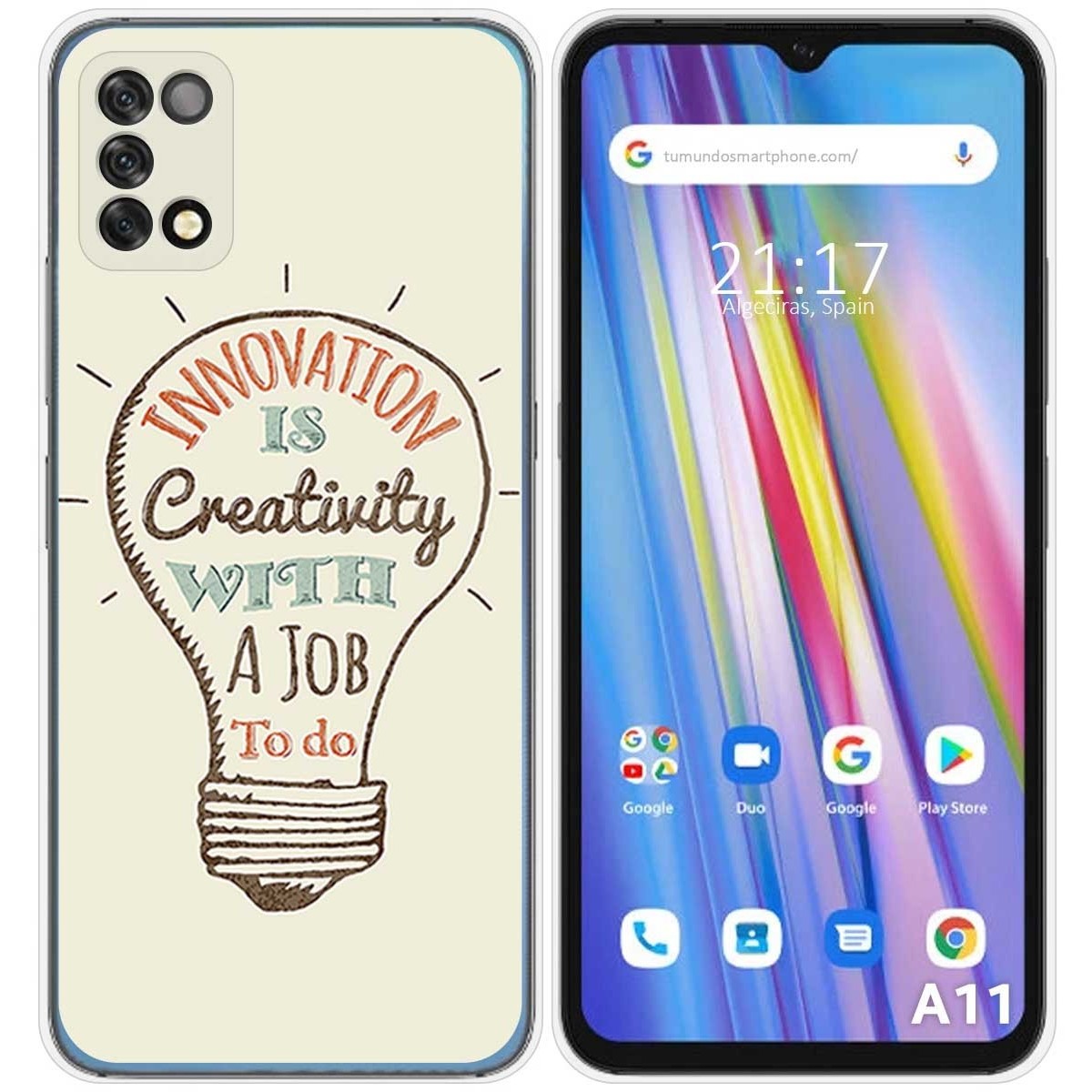 Funda Silicona para Umidigi A11 diseño Creativity Dibujos