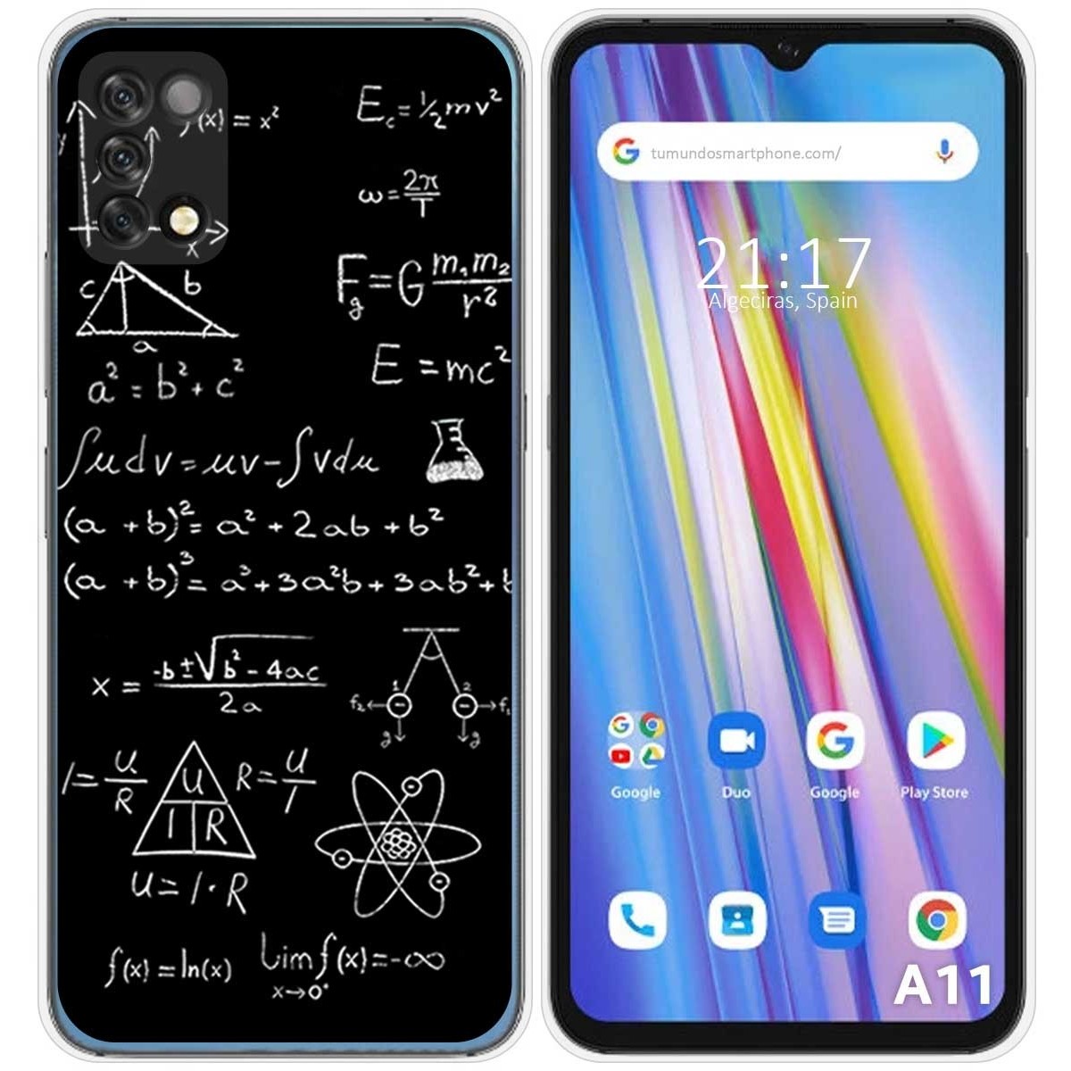 Funda Silicona para Umidigi A11 diseño Formulas Dibujos