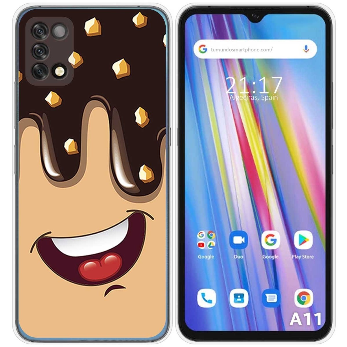 Funda Silicona para Umidigi A11 diseño Helado Chocolate Dibujos