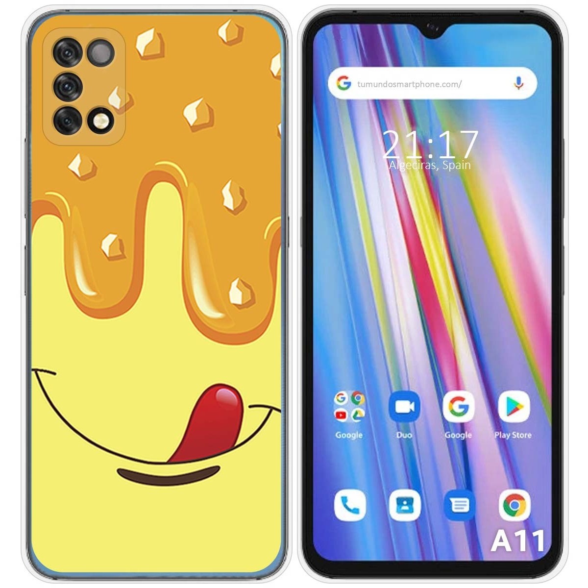 Funda Silicona para Umidigi A11 diseño Helado Vainilla Dibujos