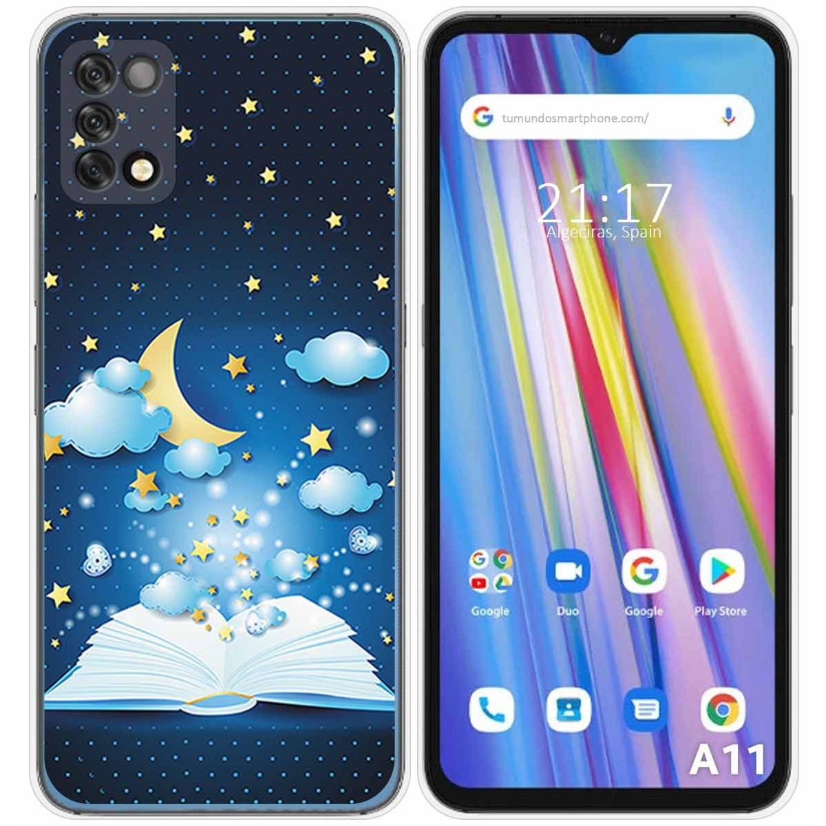 Funda Silicona para Umidigi A11 diseño Libro Cuentos Dibujos