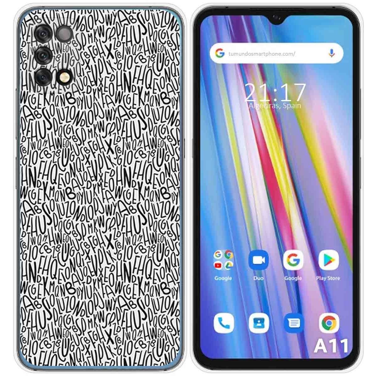 Funda Silicona para Umidigi A11 diseño Letras Dibujos