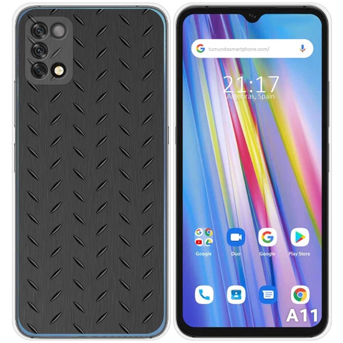Funda Silicona para Umidigi A11 diseño Metal Dibujos