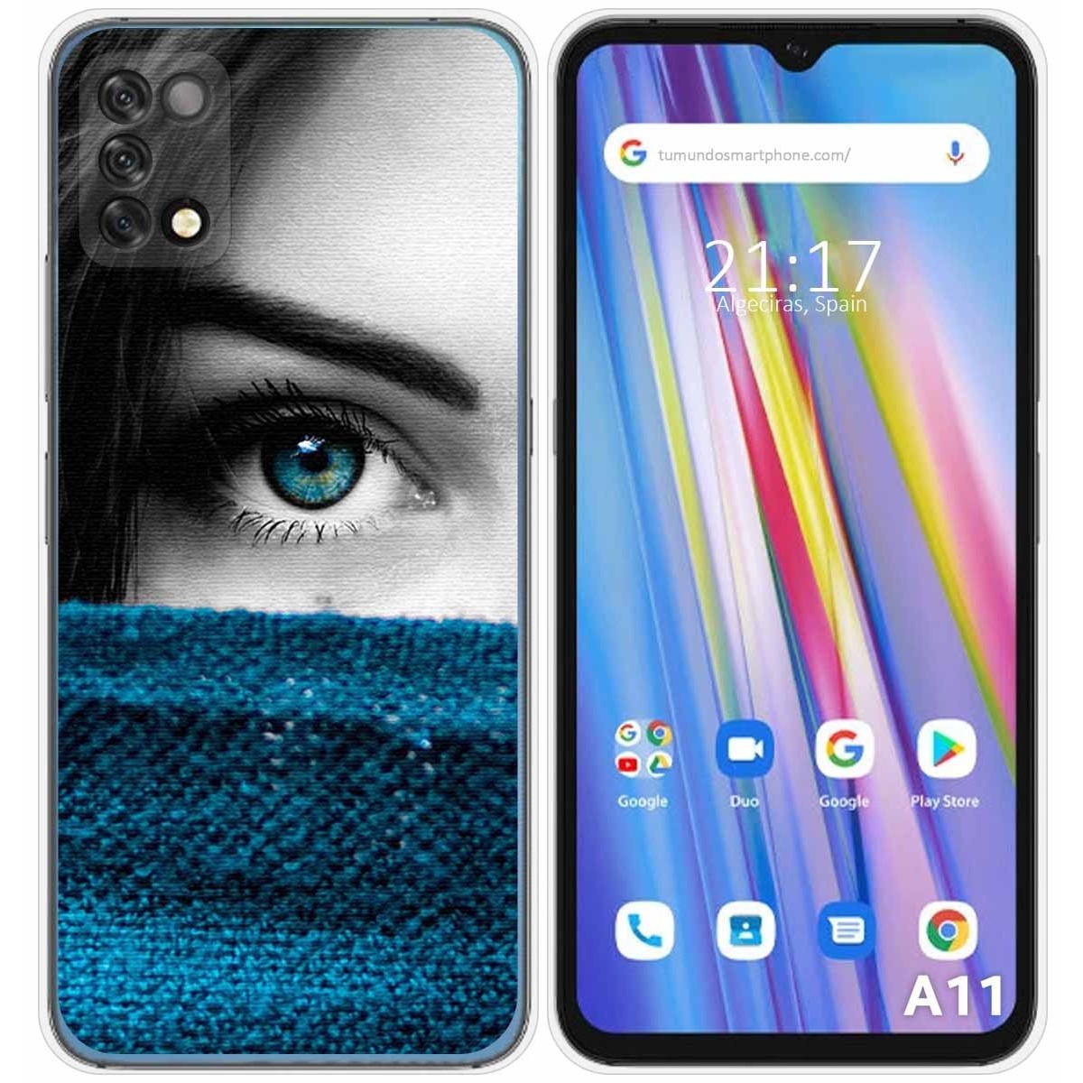 Funda Silicona para Umidigi A11 diseño Ojo Dibujos