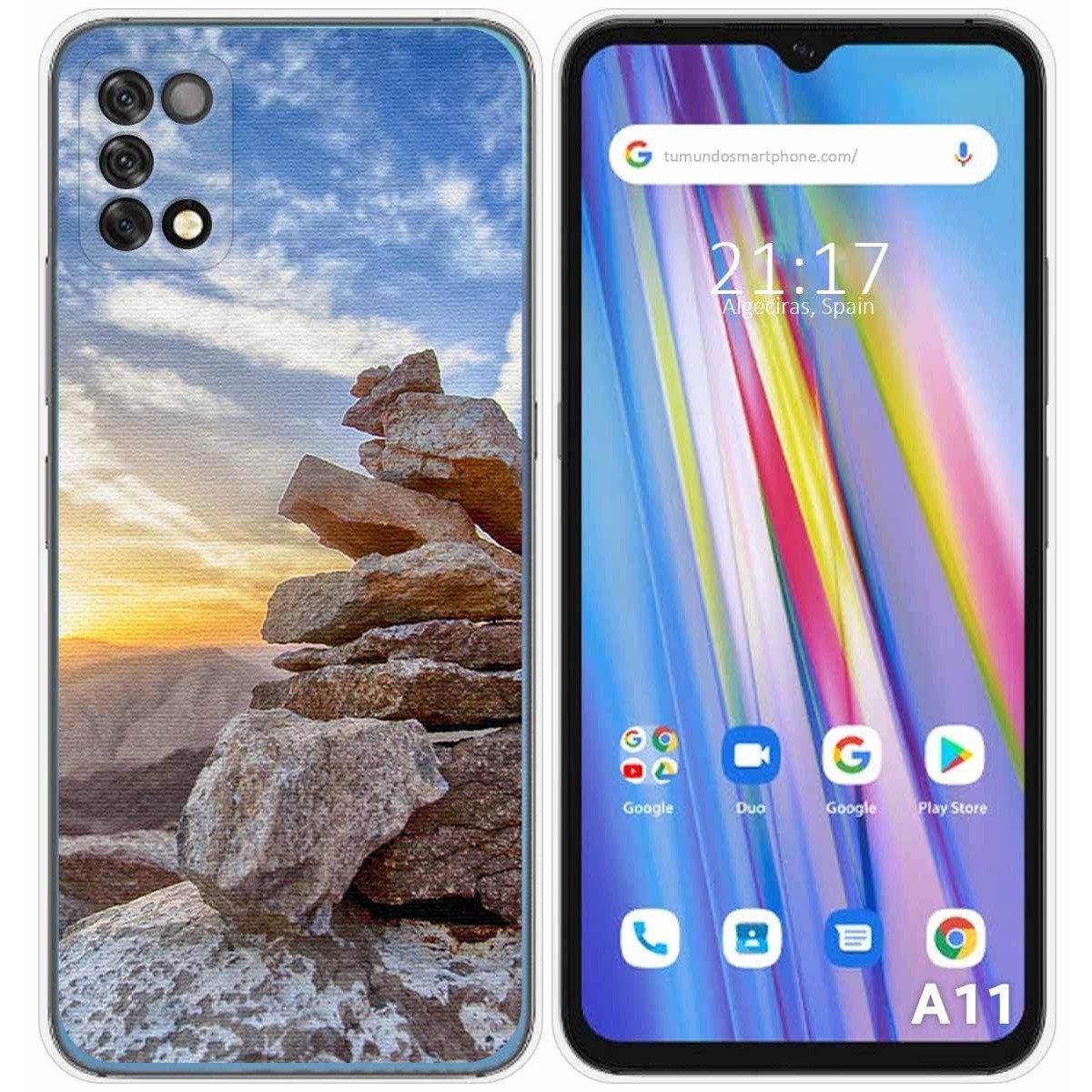 Funda Silicona para Umidigi A11 diseño Sunset Dibujos