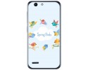 Funda Gel Tpu para Vodafone Smart E8 Diseño Spring Birds Dibujos